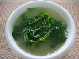 江瑶柱滚西洋菜汤