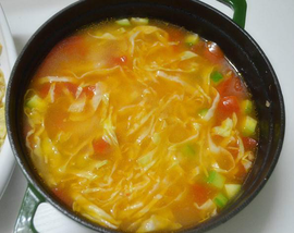 番茄蔬菜面疙瘩汤