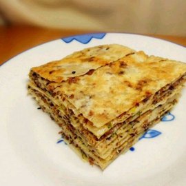 茴香牛肉千层饼