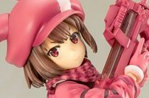 《刀剑神域 GGO》小莲手办 粉色美少女化身战场玫瑰