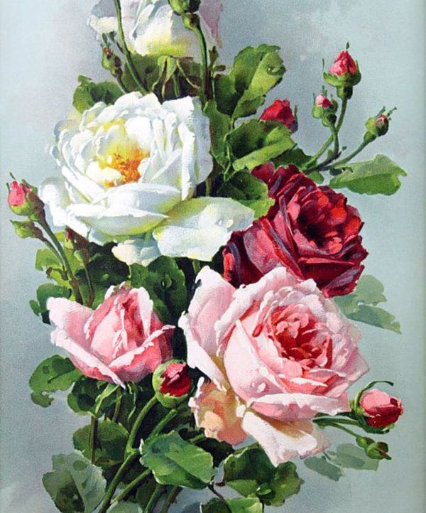 怎样画好水粉画玫瑰花_360问答