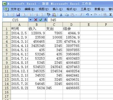 怎样用excel制作一个厂的收入支出表?_360问