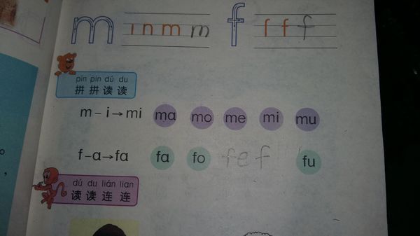 请问这个题,拼音f和i到一块该怎么拼才对