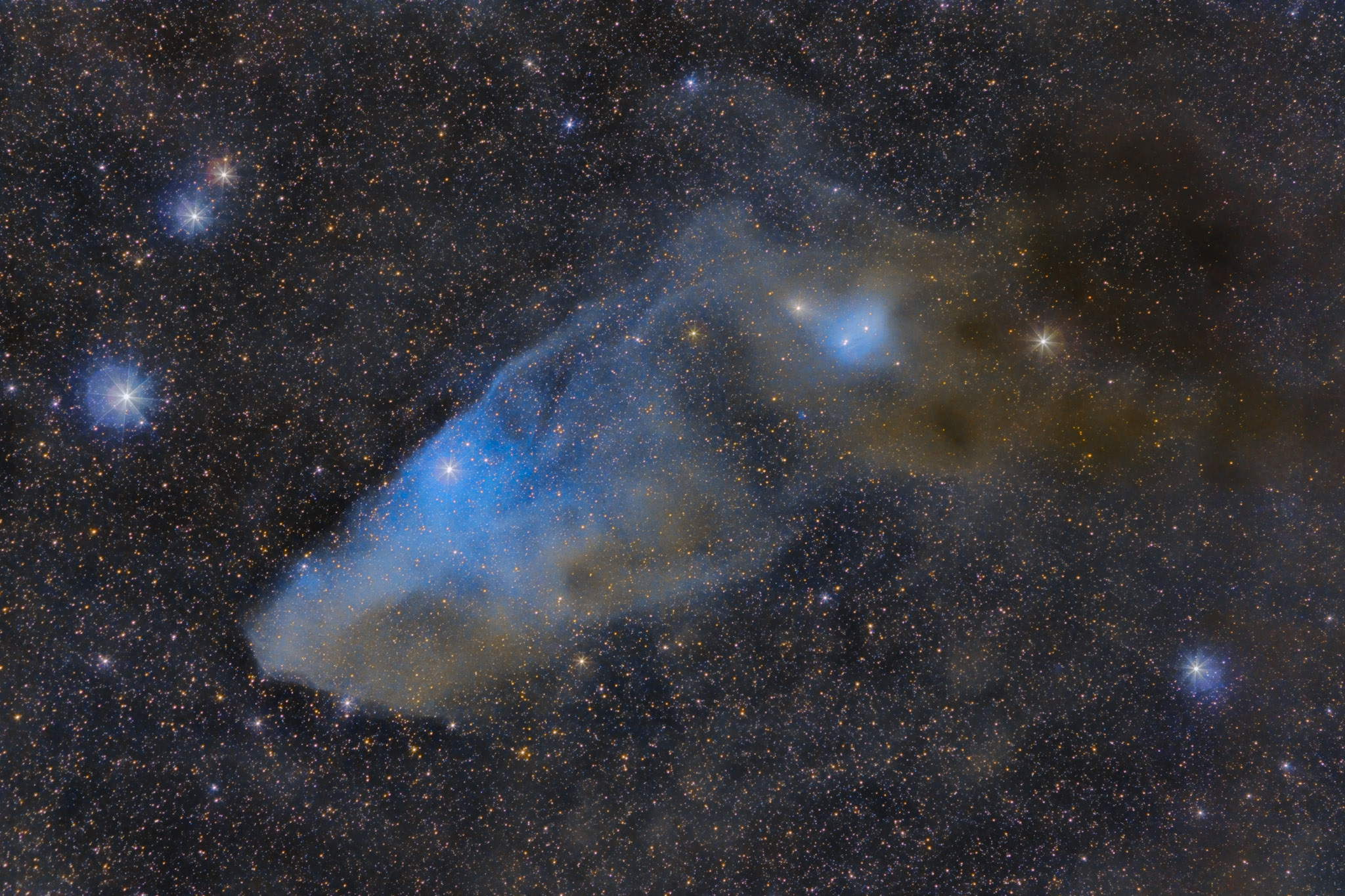 马头形状的反射星云ic 4592 jpg