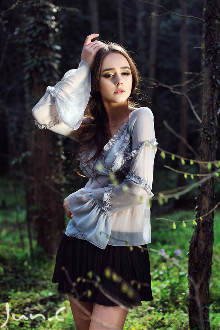 西洋迷人美少女