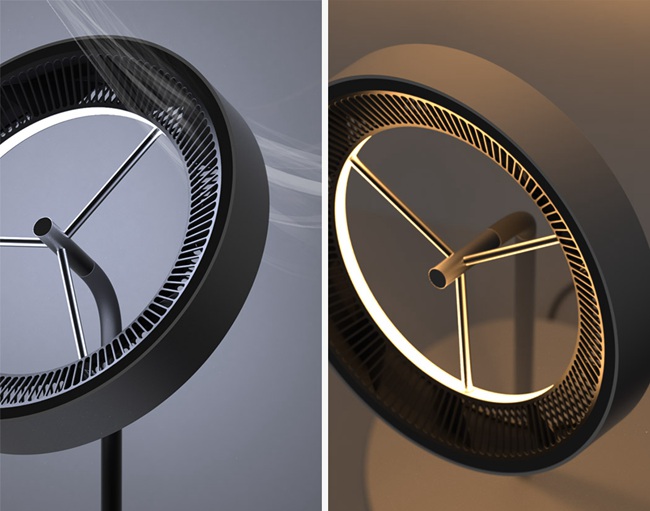 神似落地灯的高科技磁悬浮电扇【社区早报】