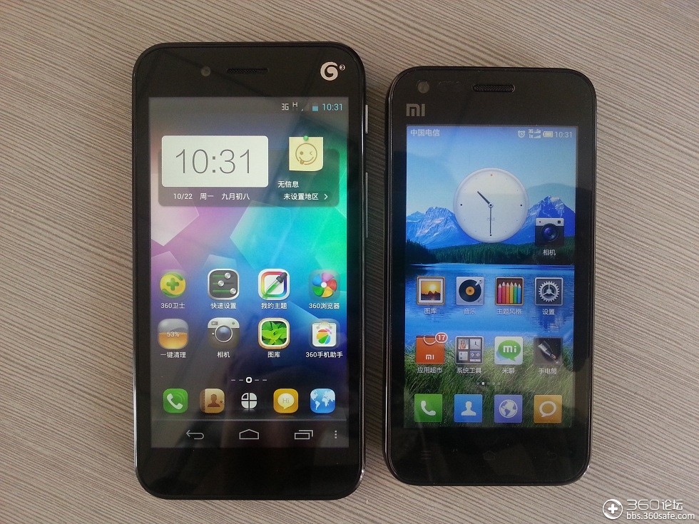 v5 开箱!小米1s 三星note 三星note2 跑分横评!四核双核大乱斗