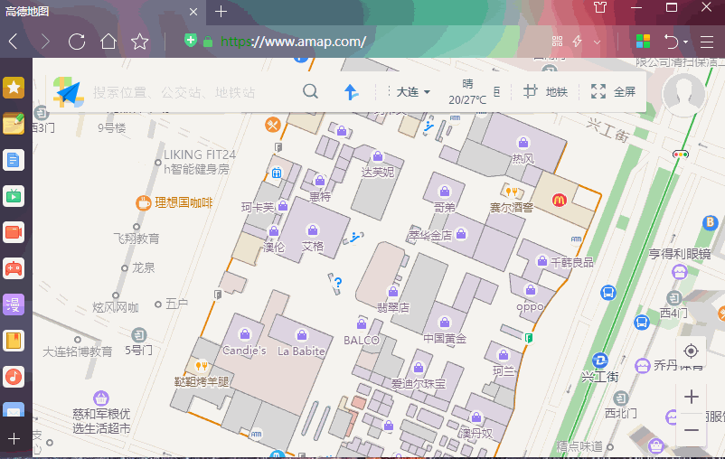 高德室内地图放大时常常丢失