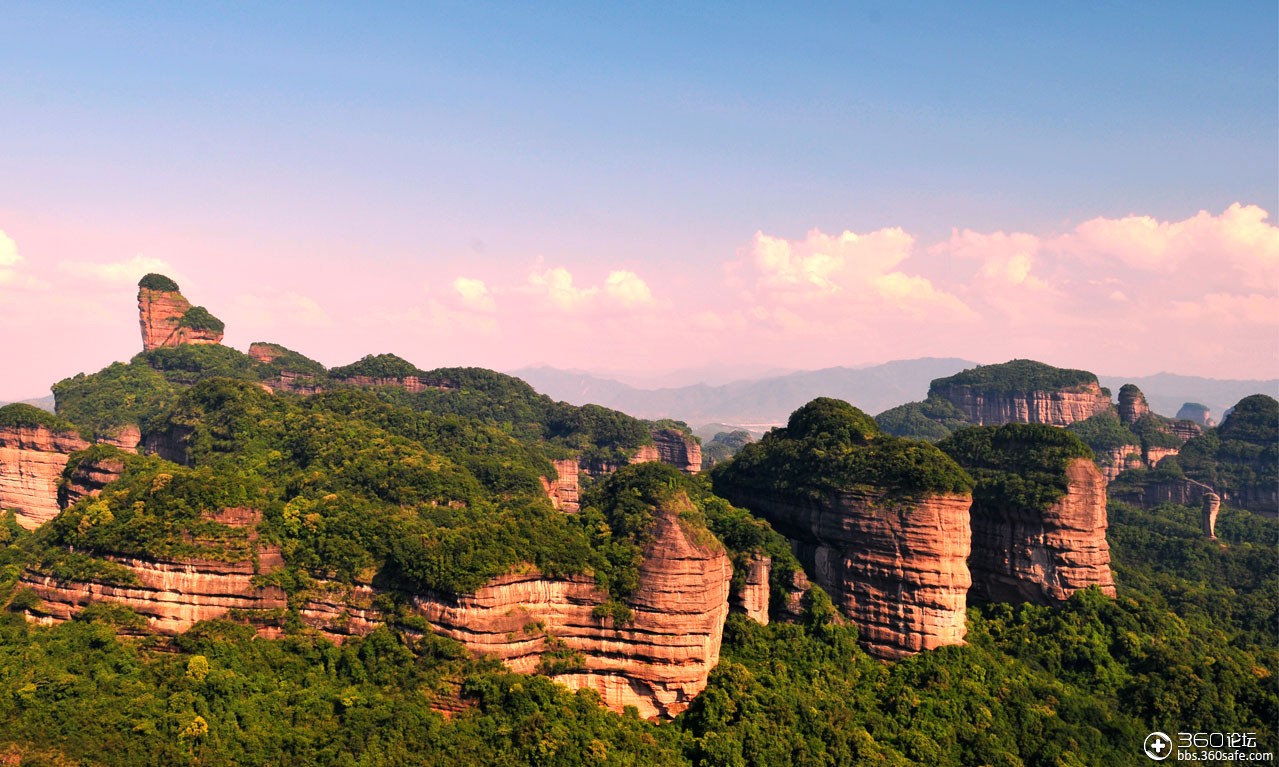 丹霞山地质地貌及风景美图(一)