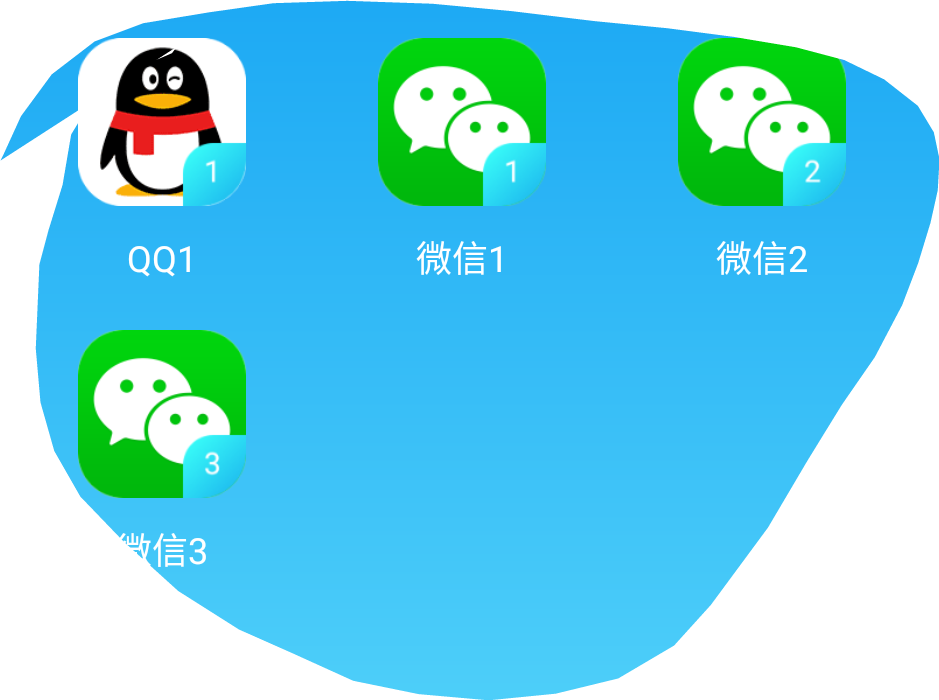 开发者开启微信分身后,可以开三个分身