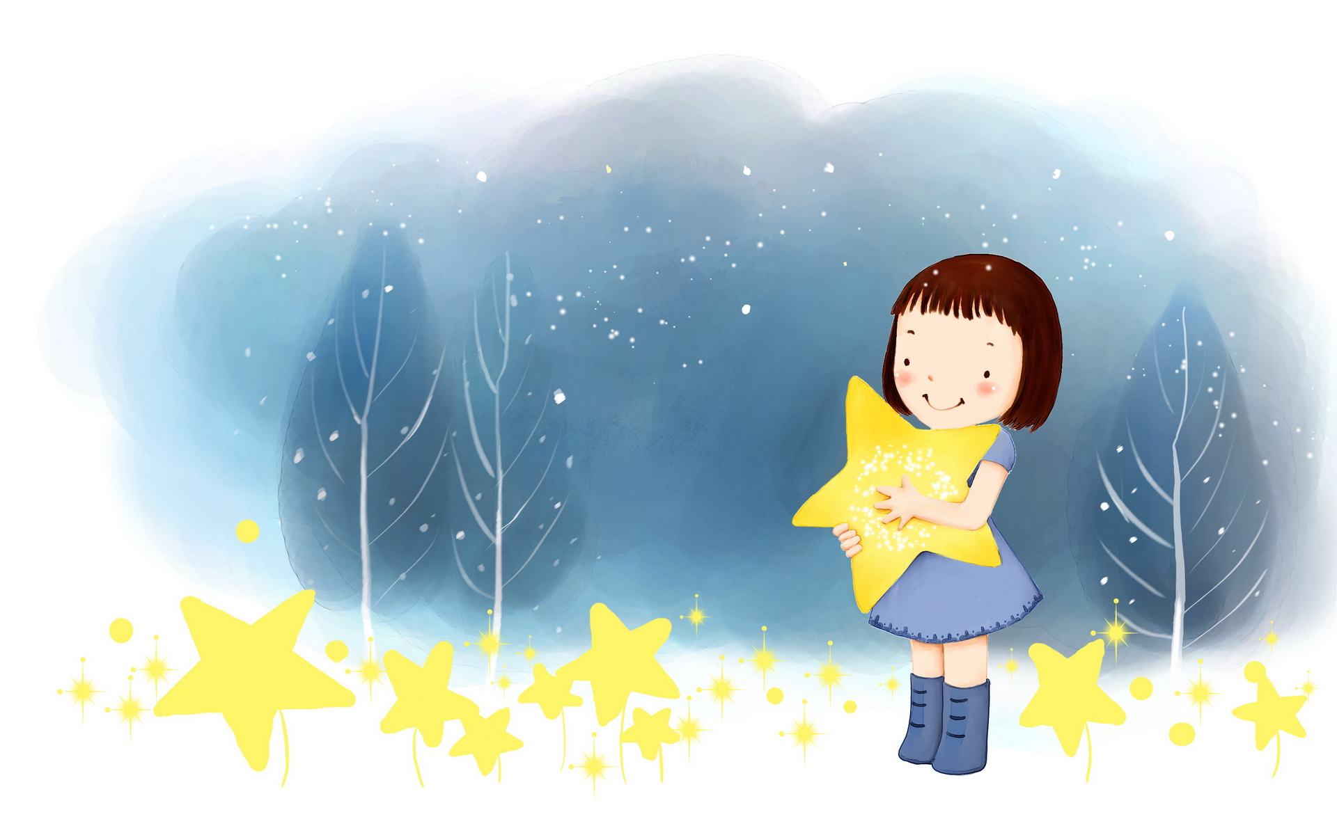 360资源组可爱卡通童话世界1920x1200