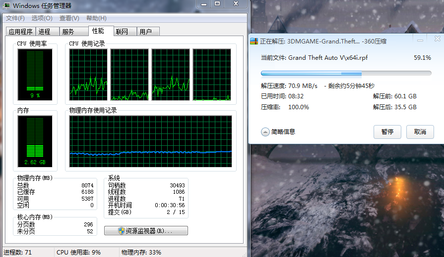 压缩为什么这么慢 .