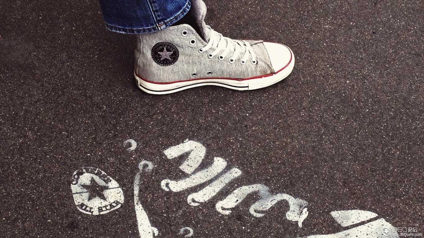 匡威帆布鞋唯美风格桌面壁纸