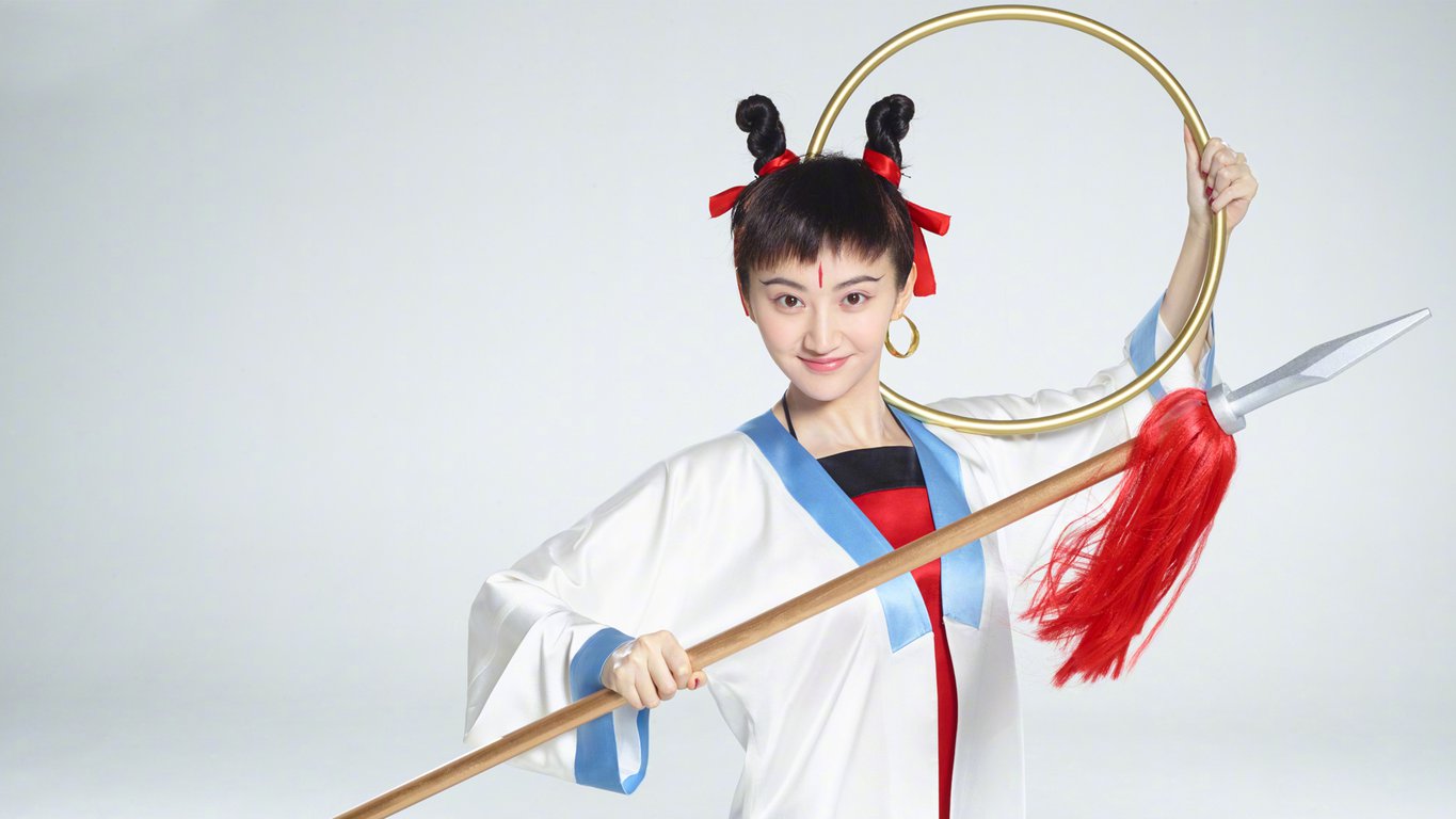 美女明星景甜哪吒造型