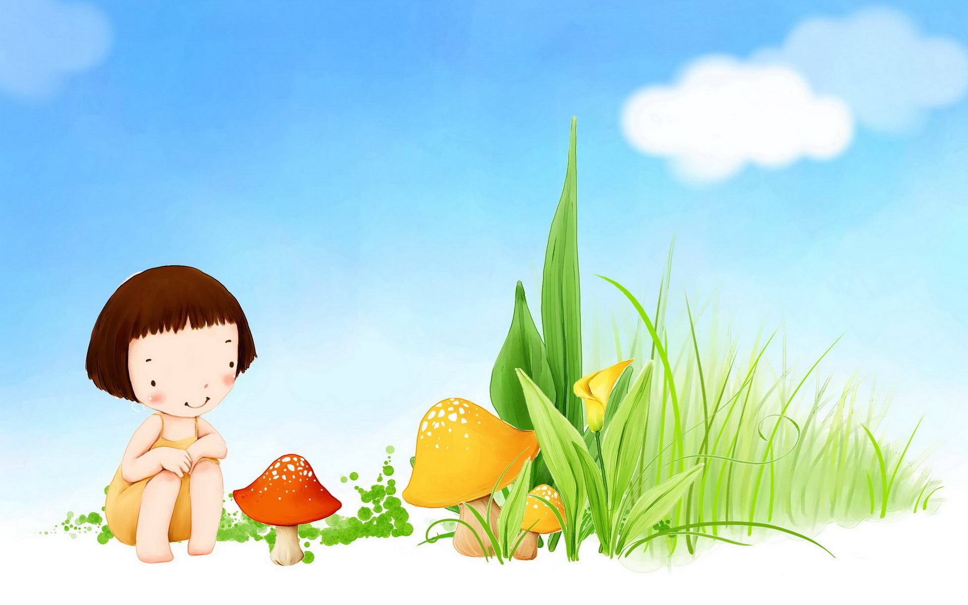 360资源组可爱卡通童话世界1920x1200