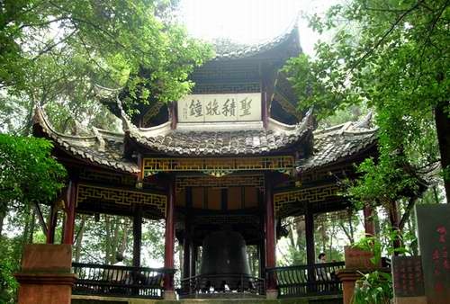 雄秀西南峨眉山圣积晚钟