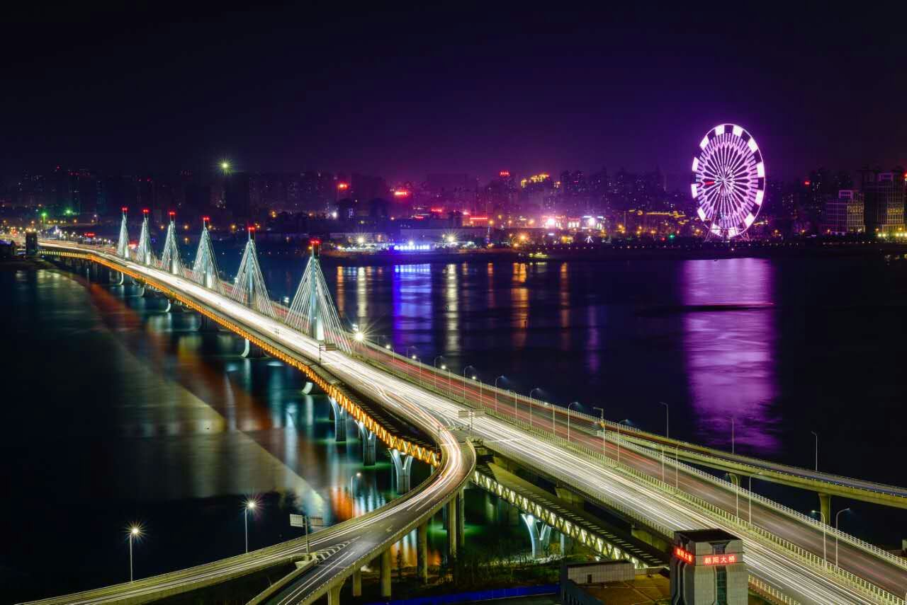 南昌朝陽大橋夜景