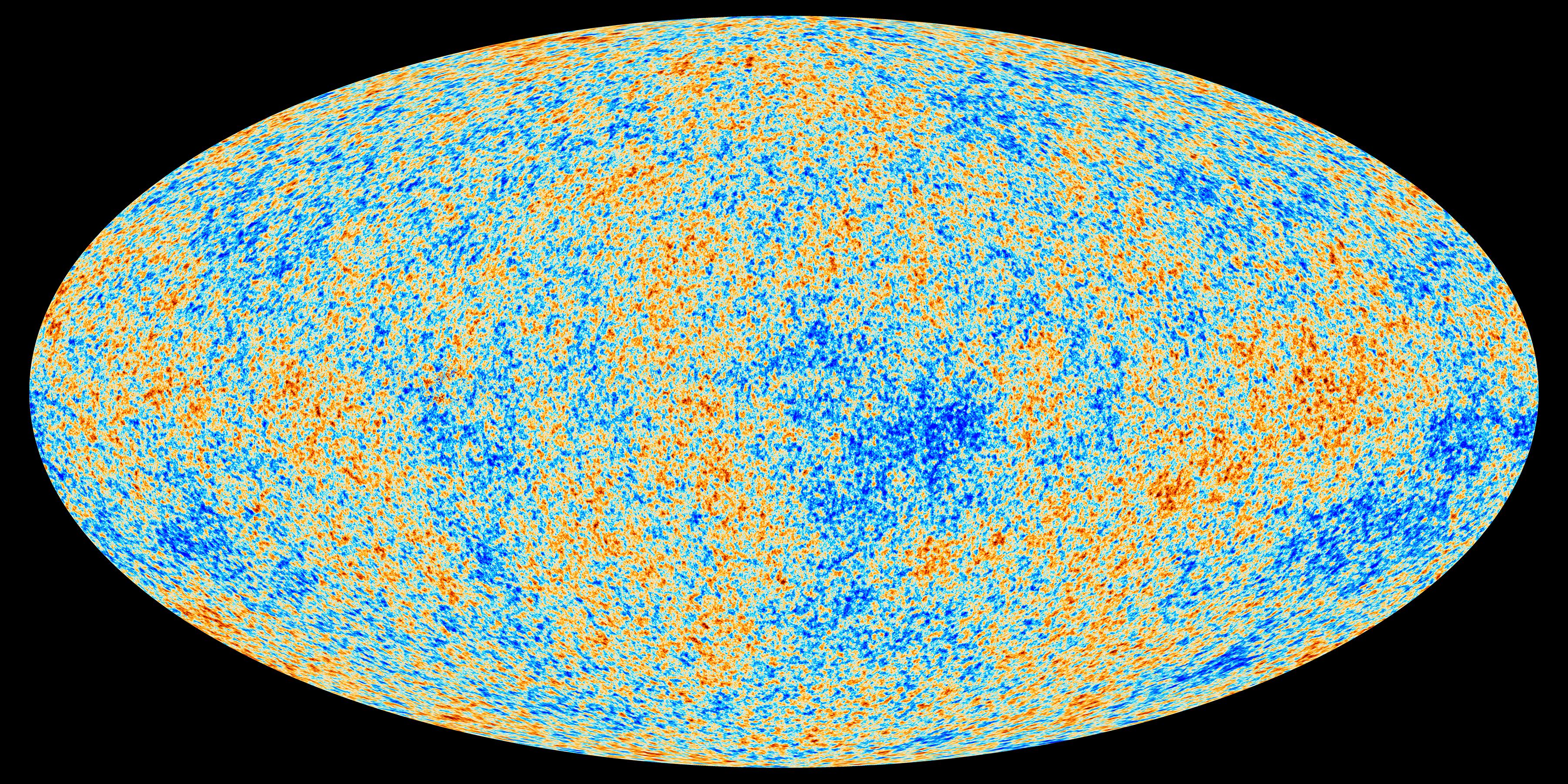 普朗克卫星绘制的宇宙微波背景幅射图 jpg