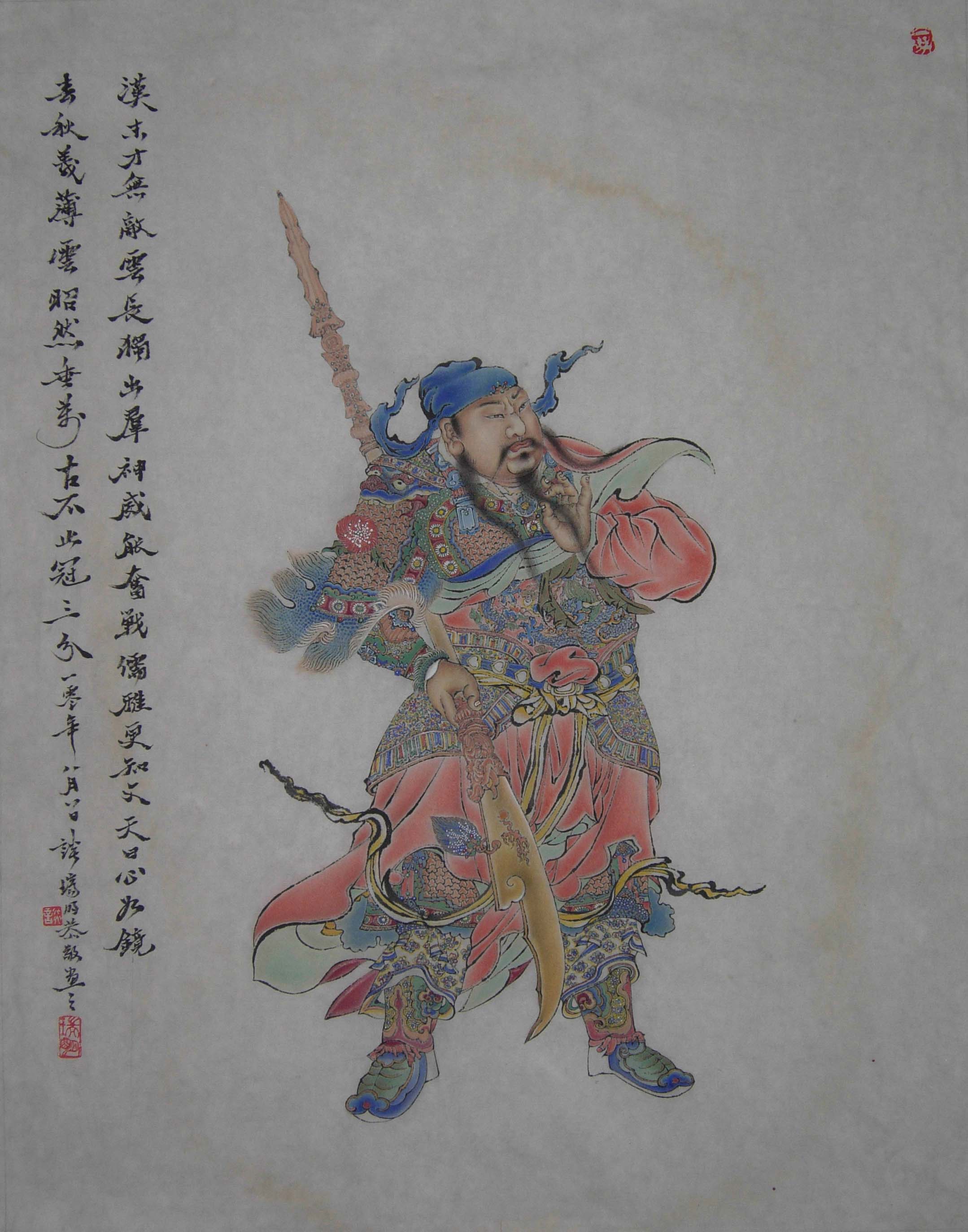 人物武将欣赏-艺术大师谈瑞明作品
