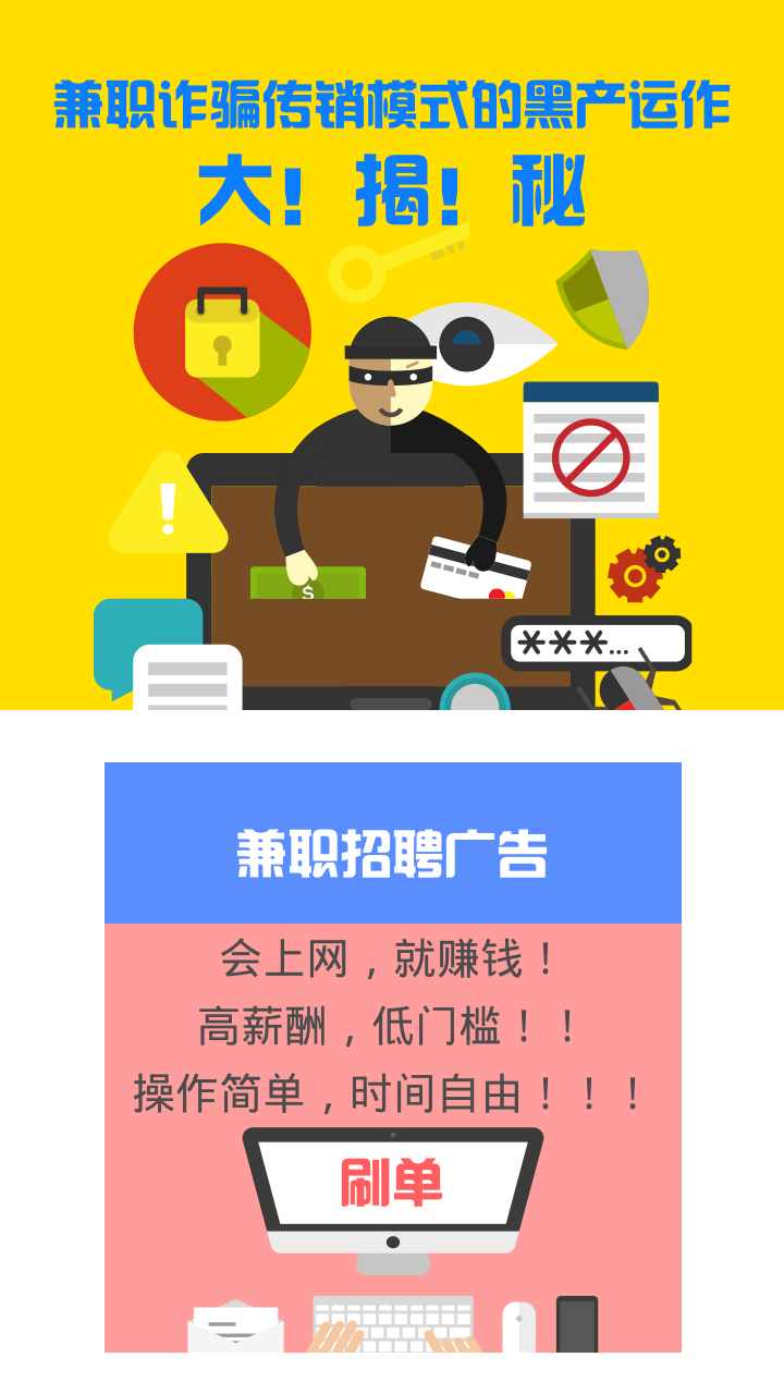 揭秘| 网络兼职诈骗传销式的黑产运作,水深到你无法想象!