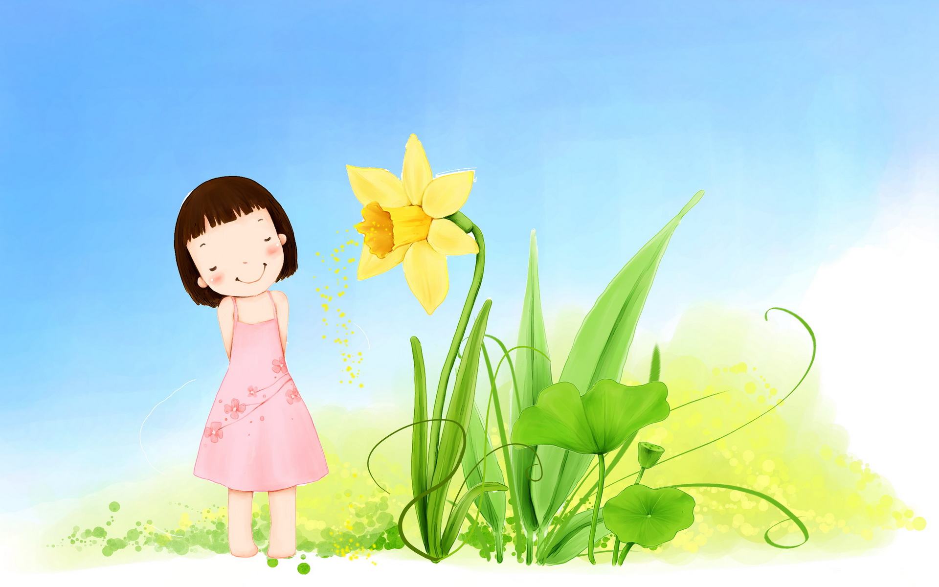 360资源组可爱卡通童话世界1920x1200