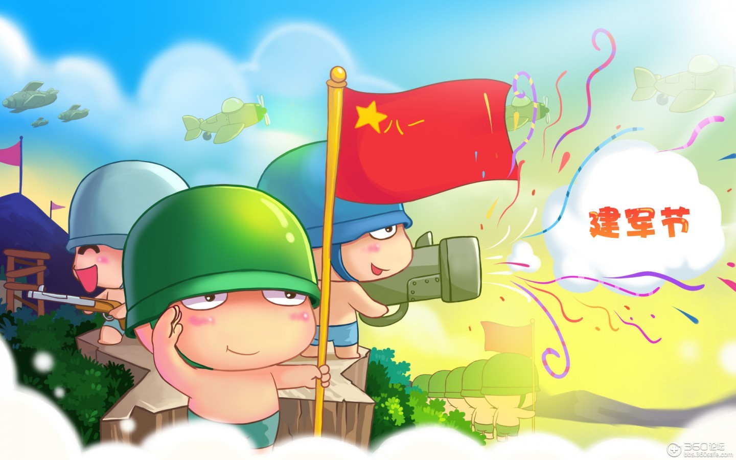 【360资源组】可爱炮炮兵高清壁纸