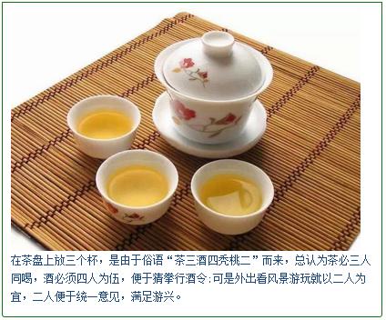 十,茶三酒四秃桃二