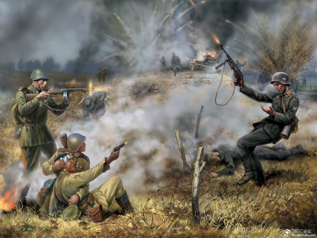360资源组霸气十足的战争题材高清壁纸