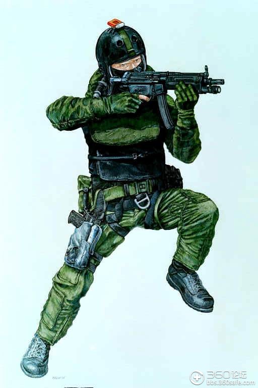 八卦——精美的各国特种部队手绘图