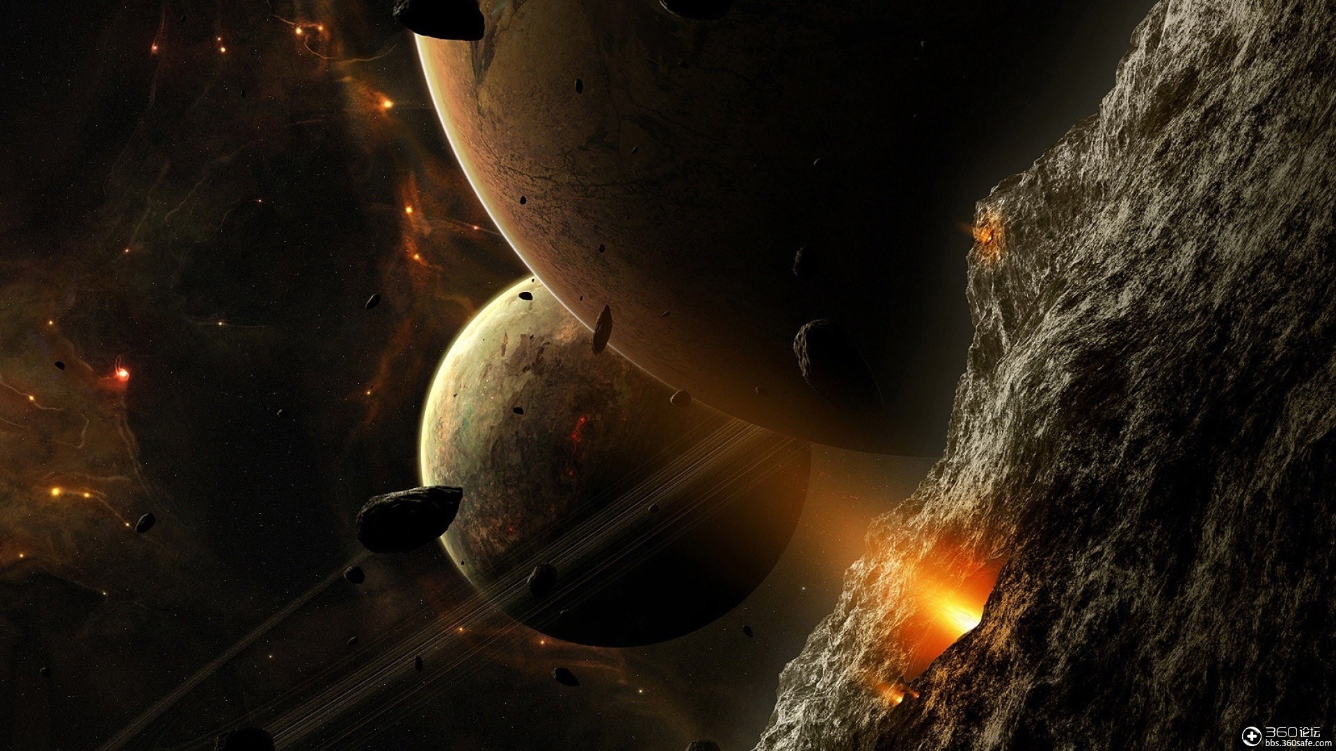 唯美梦幻高清太空电脑桌面壁纸 二_360社区