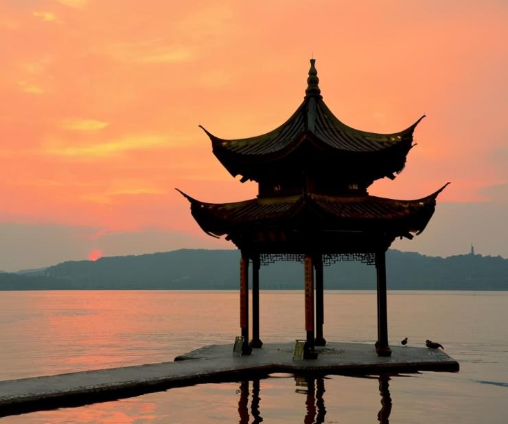 中国四大名亭杭州湖心亭